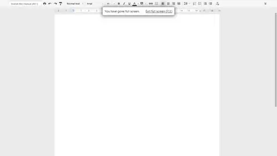 When hovering over the buttons in the upper-central part of the screen in full-screen mode when using Chrome, the 'Full Screen Alert/Info box' appears.