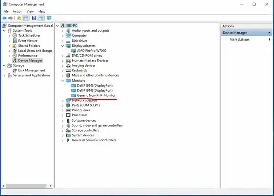 Computer management window