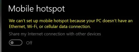 can't start wifi hotspot