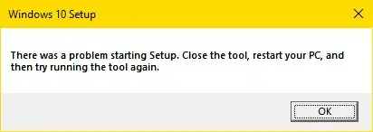 Windows 10 Setup: 'There was a problem starting Setup'. Windows 10 Setup: 'There was a problem starting Setup'.