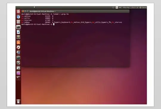 Ubuntu 14.04 running in Hyper-V image taken with clipboard screen capture