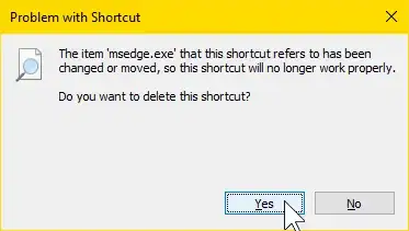 The link in the Start menu is now broken.