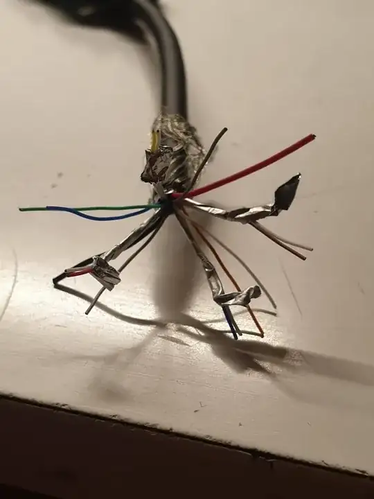 Loose wires at the connector