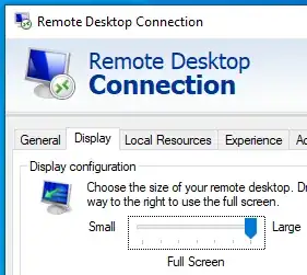 Remote Desktop Toggle Screen Size