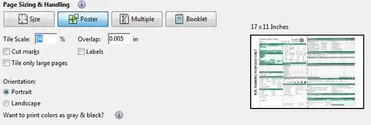 Final print dialogue showing that the scaling can be increased to prevent it getting too small