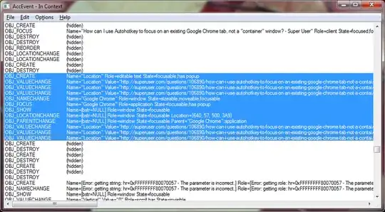 Google Chrome AccEvent