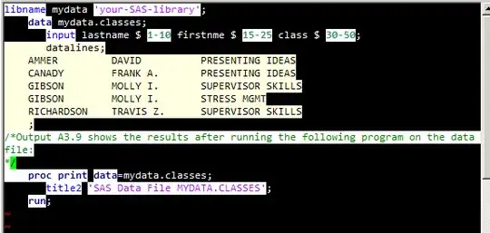 This is how vim looks when I open a SAS file (setf=sas)