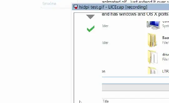 Screenshot of LICEcap offset when using a High DPI display