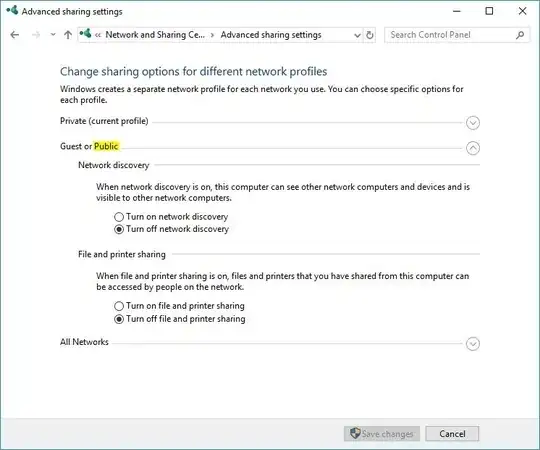 Public Network profile