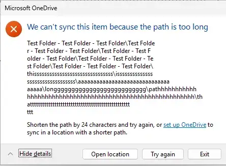 Onedrive error (June 2025)