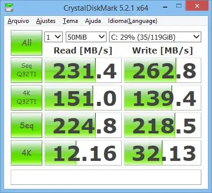 SSD benchmark success