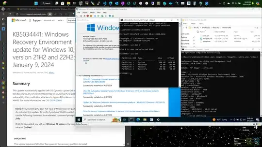 Win10 22H2 VM with KB5034441