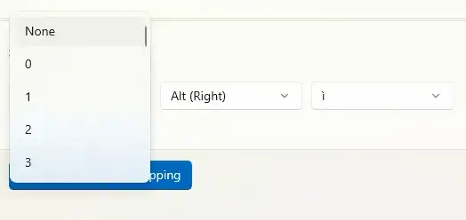 Removing Ctrl (left) selecting None instead (first element in the list)