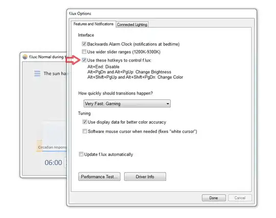f.lux Options window