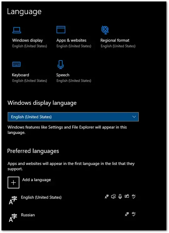 Windows Language Settings