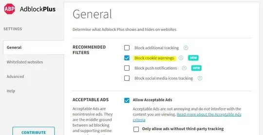 AdBlock Plus Settings Screenshot