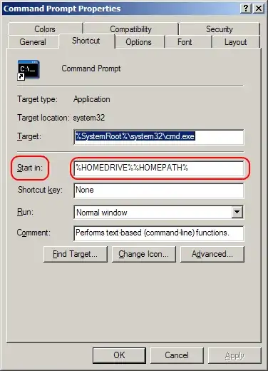 setting the start folder