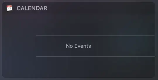 Calendar item in Notification Center