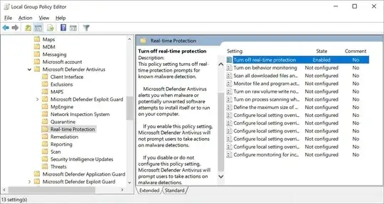 disable real-time protection alerts