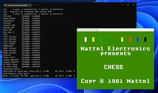 Example screenshot of both windows