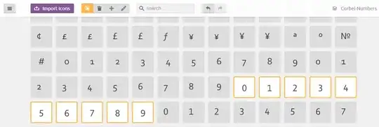 select the icons you wish to edit