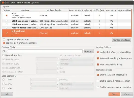 Capture options window, image taken from official user guide