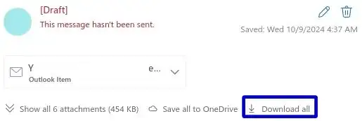 Download all link showed up