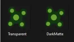 Unselected images on dark background