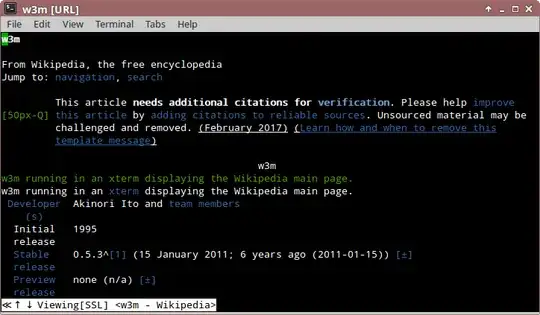 Browse w3m article on Wikipedia using w3m