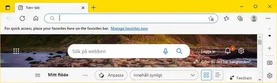 Microsoft Edge started automatically.