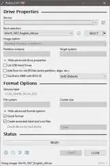 Rufus - image downloaded and ready