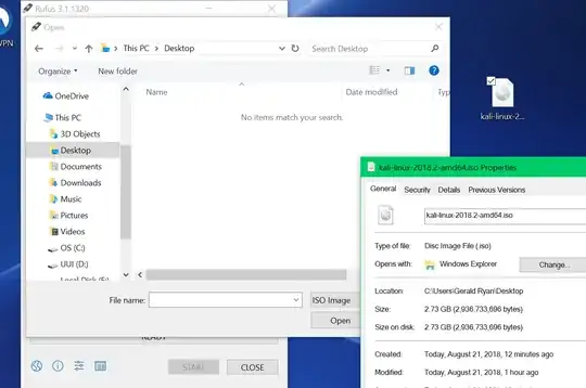 ISO disk image not showing