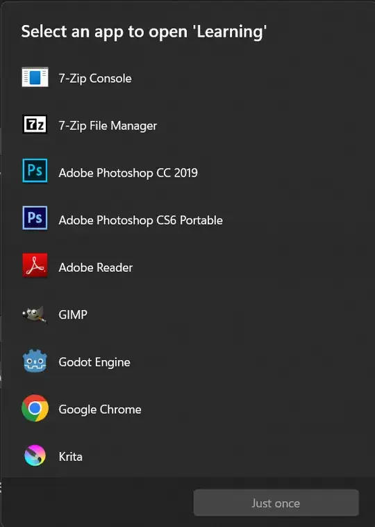 Image of the popup prompt