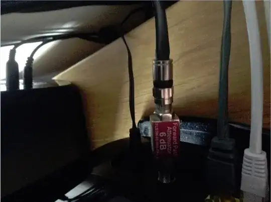 Cable attaching to modem