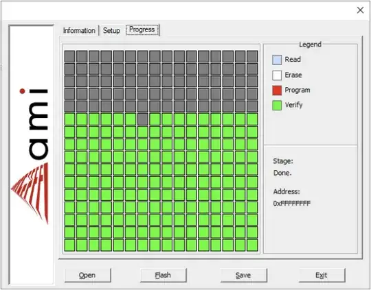 AMI Firmware Update Utility screenshot