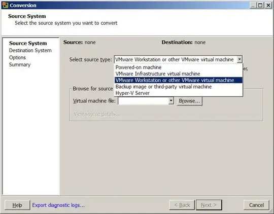 VMware vCenter Converter Standalone Client convert dialog