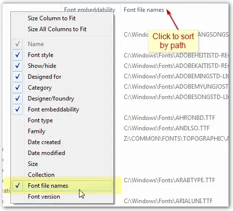 details view columns context menu