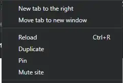 Context menu