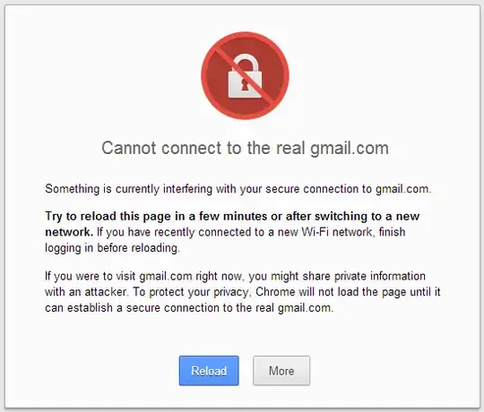 Gmail error on chrome