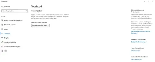 Touchpad disable not available in Windows 10