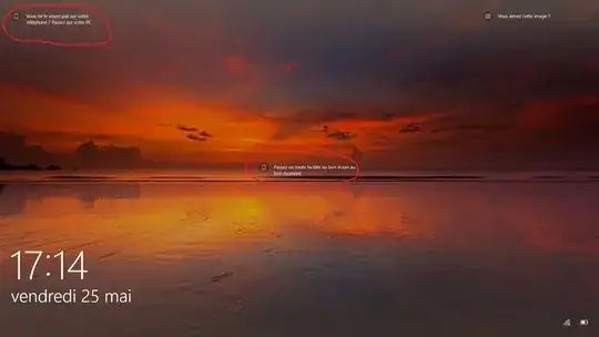 Windows asks to link my phone directly on the lock screen