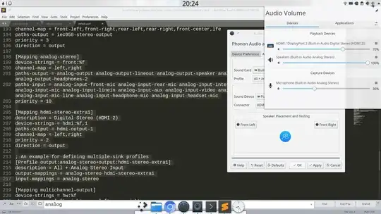 2 profiles in the mixer