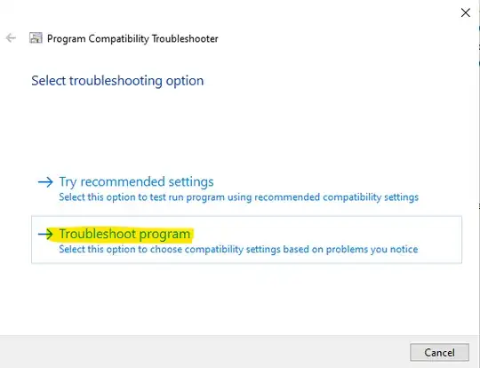 Troubleshoot program