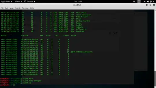 airodump-ng wlan0 scan result