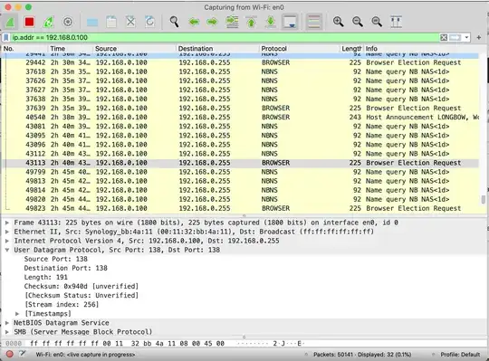 WireShark screen capture
