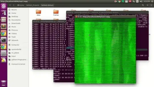 green mask applied over the restream