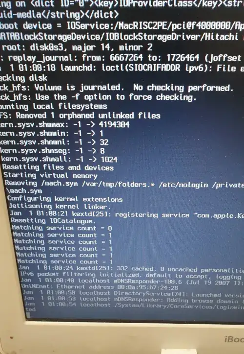 log booting