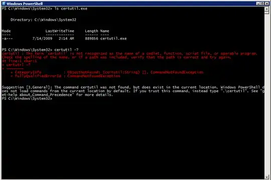 certutil running result