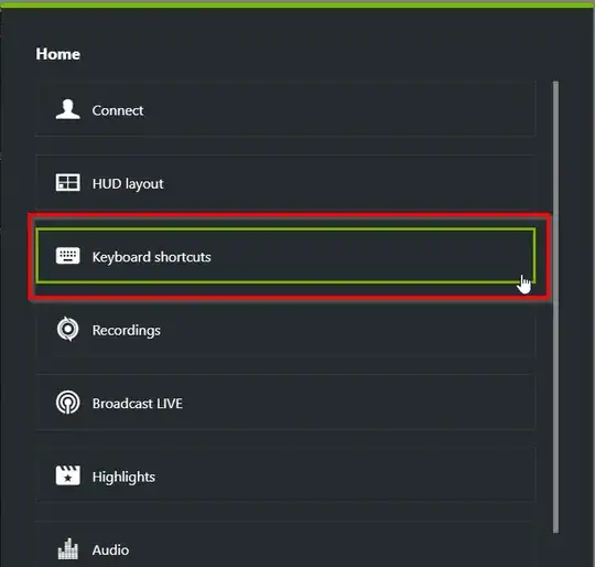 Open shortcut settings