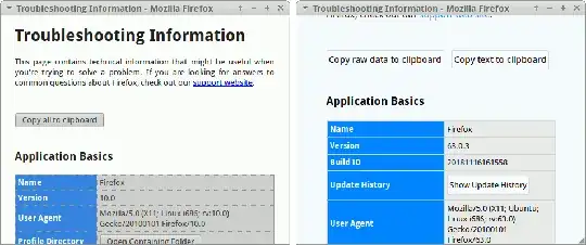 Firefox Legacy and Firefox Quantum with no bars